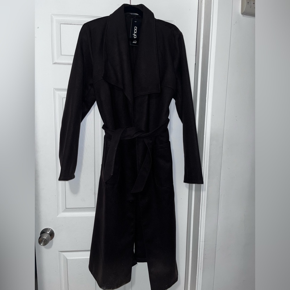 Long coat chocolate brown